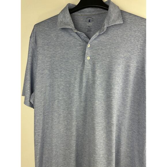Johnnie-O Top Shelf Polo Shirt Maddox Blue Stretch Performance UPF Golf Men's XL - Picture 3 of 8